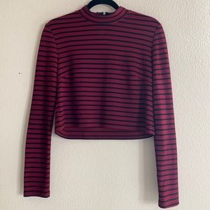 Striped Cropped Long Sleeve